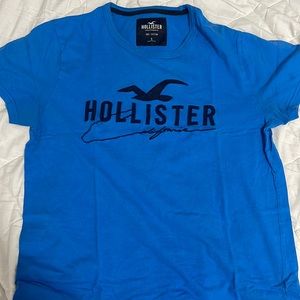 GUYS T-SHIRTS BLUE HOLISTER